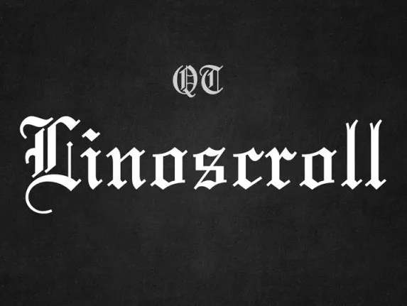 Linoscroll Blackletter font