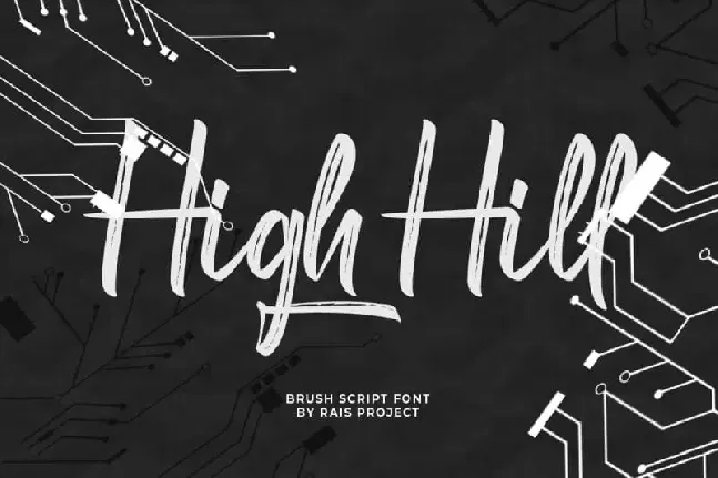 High Hill Brush font