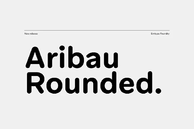 Aribau Rounded font