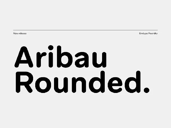 Aribau Rounded font