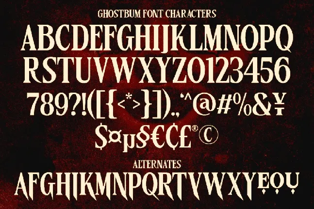 Ghostbum DEMO font