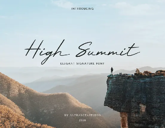 High Summit font