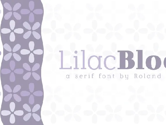 Lilac Block Serif font