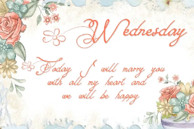 Wedding font