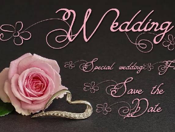 Wedding font