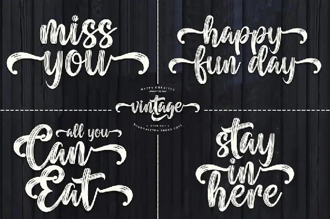 Vintage Black font