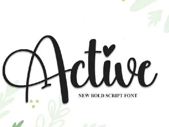 Active Script font