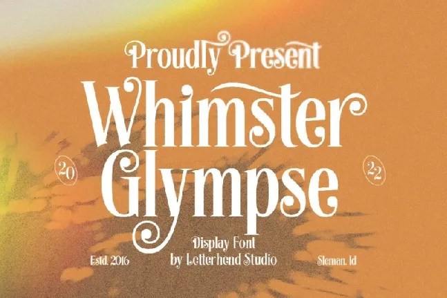 Whimster Glimpse font