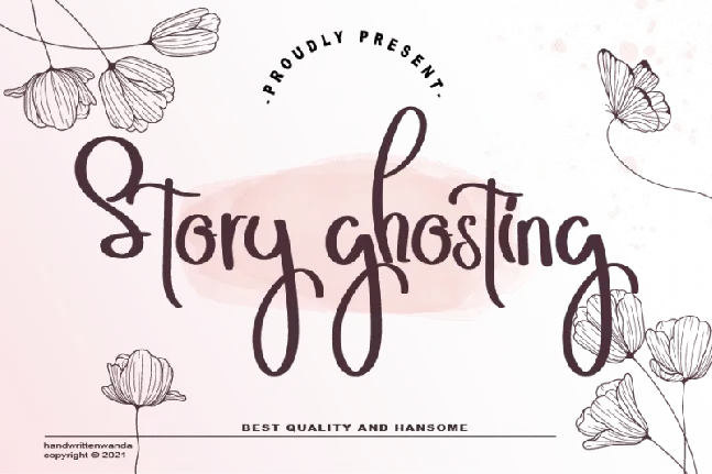 Story Ghosting font