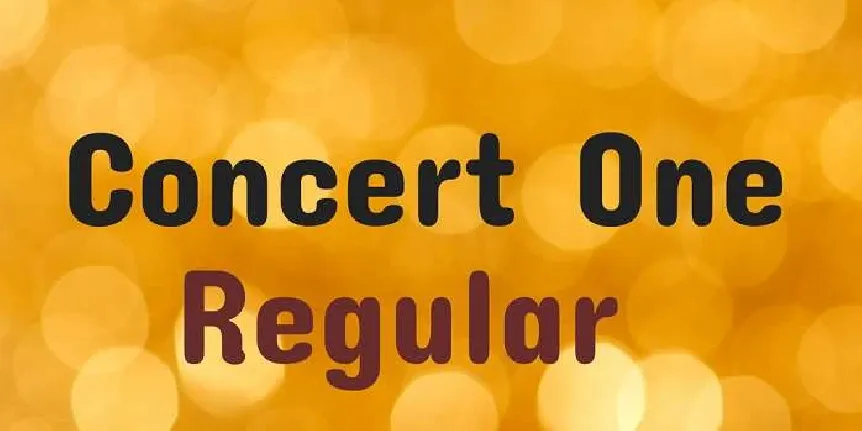 Concert One font