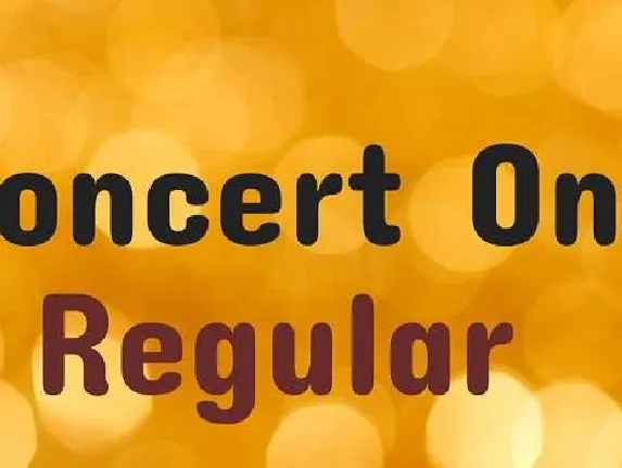 Concert One font