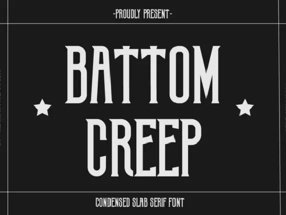 Battom Creep font