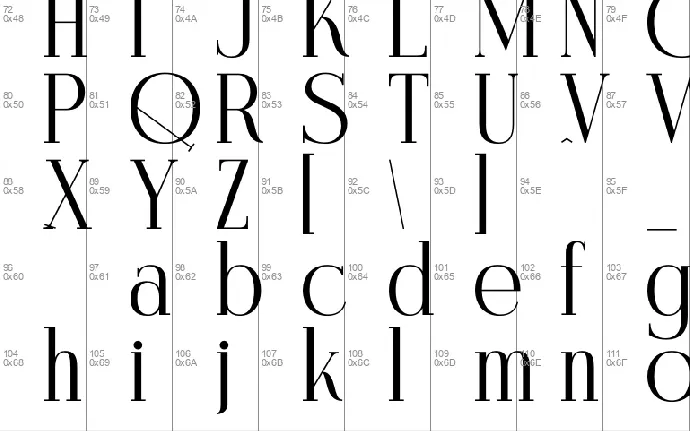 Menistra font