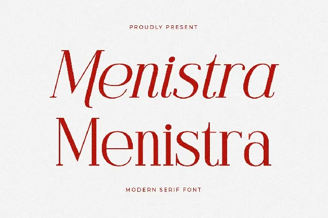 Menistra font