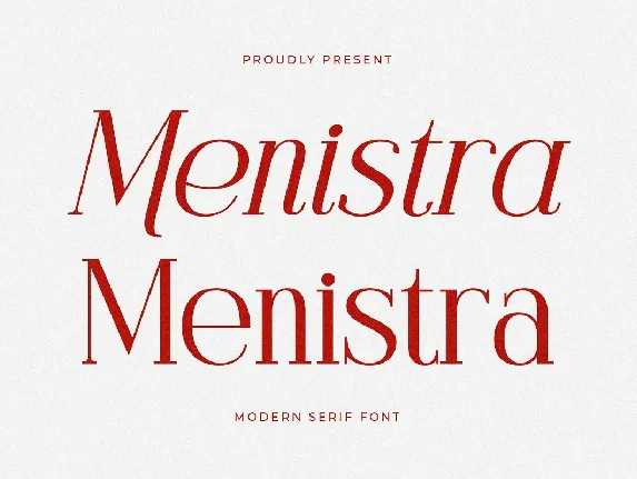 Menistra font