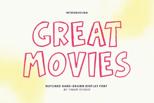 Great Movies font