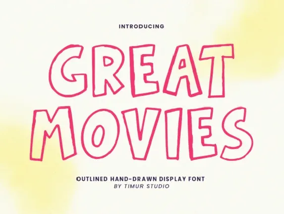 Great Movies font