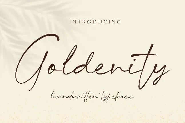 Goldenity font