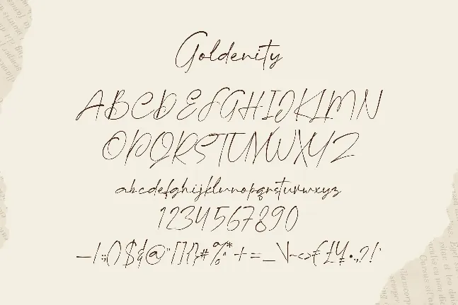 Goldenity font