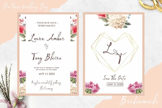 Bridesmaid font