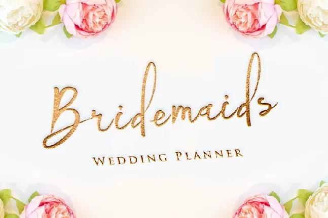 Bridesmaid font