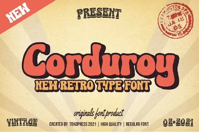 Corduroy font