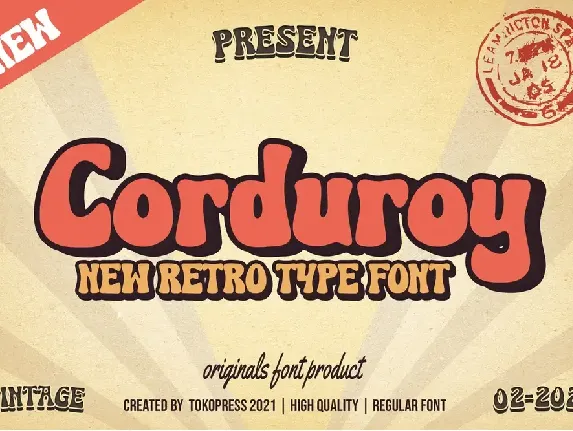 Corduroy font