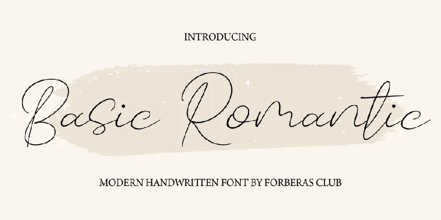 Basic Romantic font