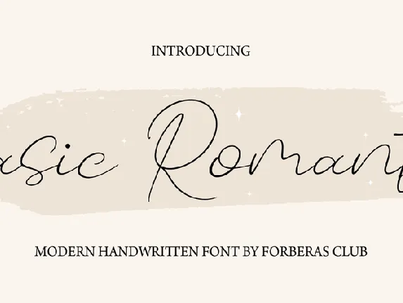 Basic Romantic font