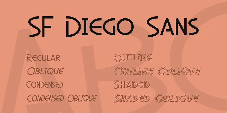 SF Diego Sans font