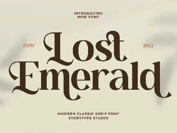 Lost Emerald font