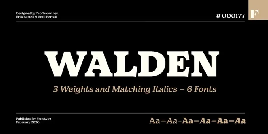 Walden Family font