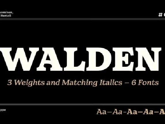 Walden Family font