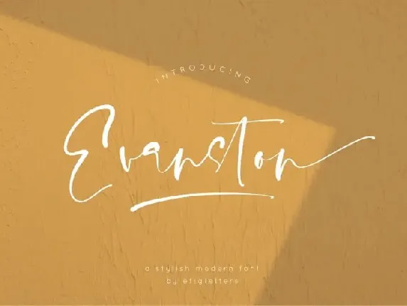 Evanston Script font