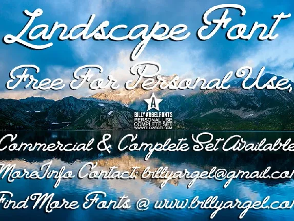 Landscape font