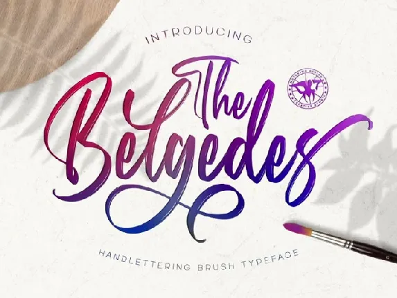 Belgedes Brush Script font