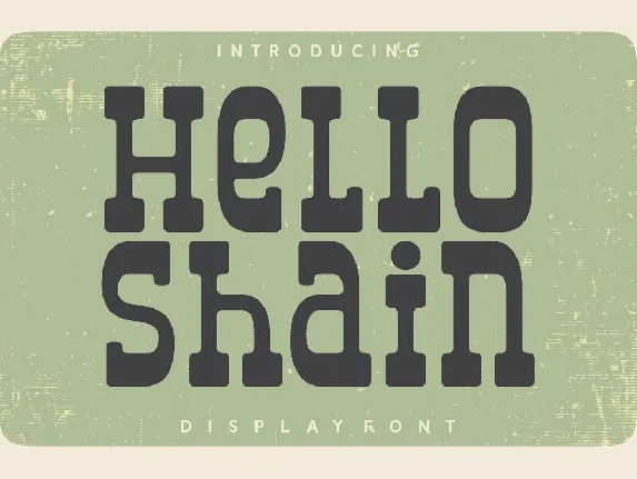 Hello Shain font