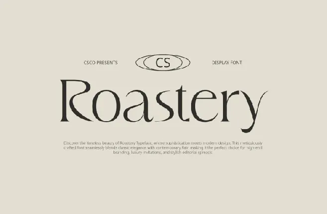 CS Roastery font