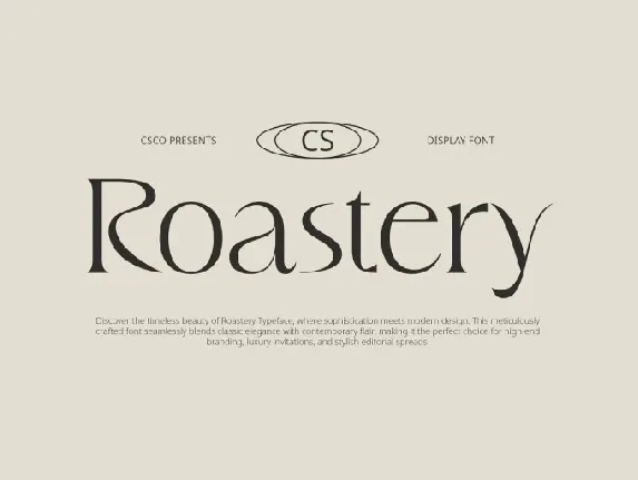 CS Roastery font