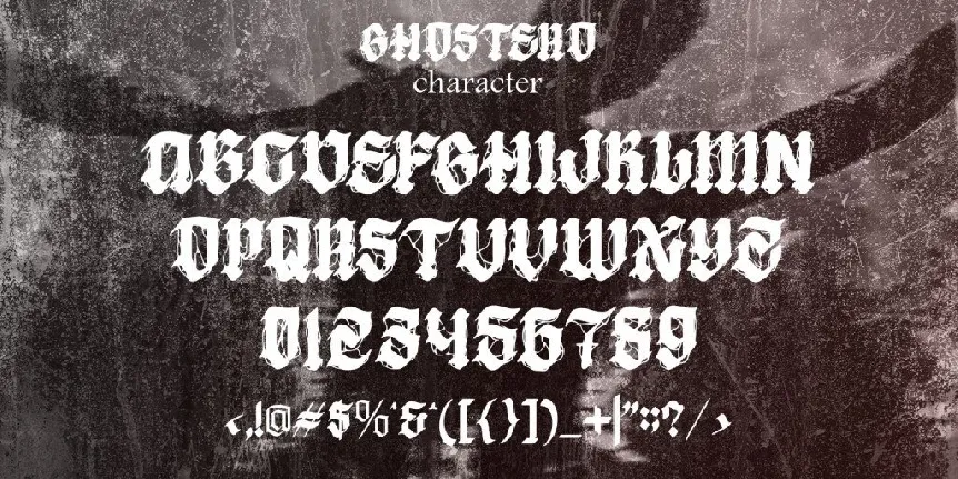 Ghostero DEMO font