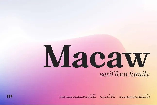 Macaw Family font