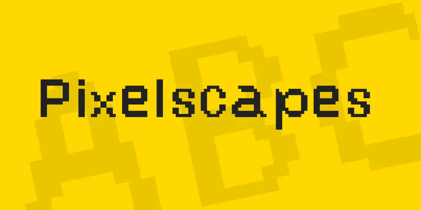 Pixelscapes font