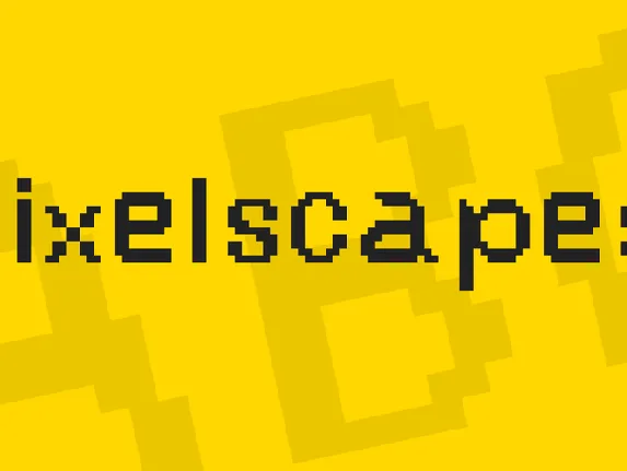 Pixelscapes font