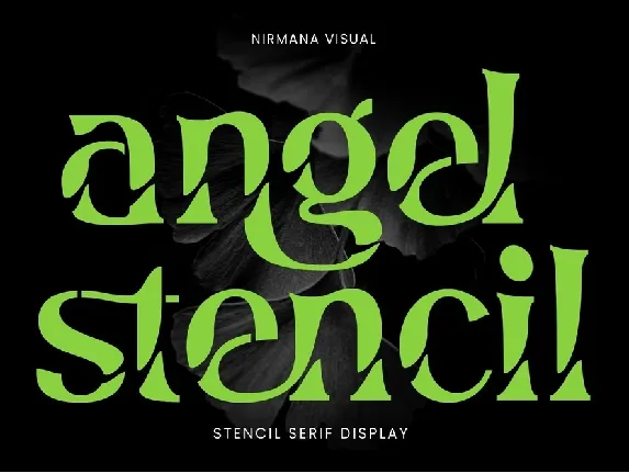 Angel Stencil font