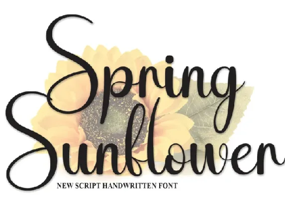 Spring Sunflower font