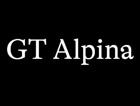 GT Alpina Family font