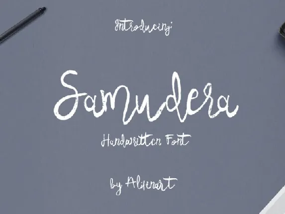 Samudera Script font