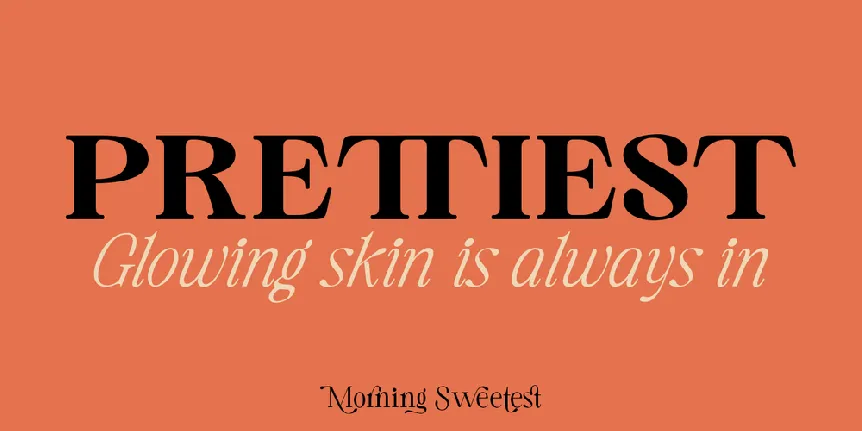 Morning Sweetest font