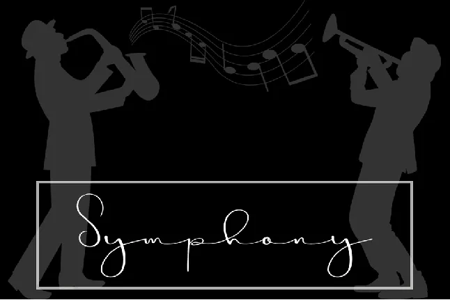 Saxophone Signature font