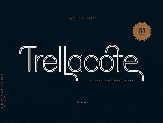 Trellacote font